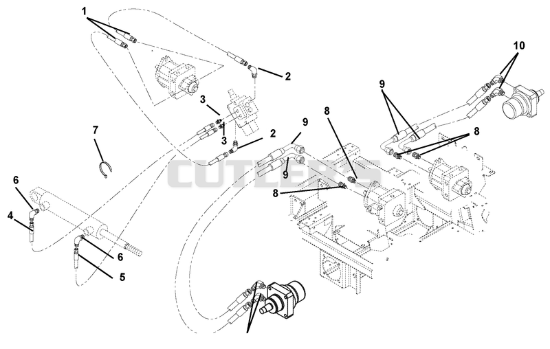 Deck Lift And Motor To Pump Circuit