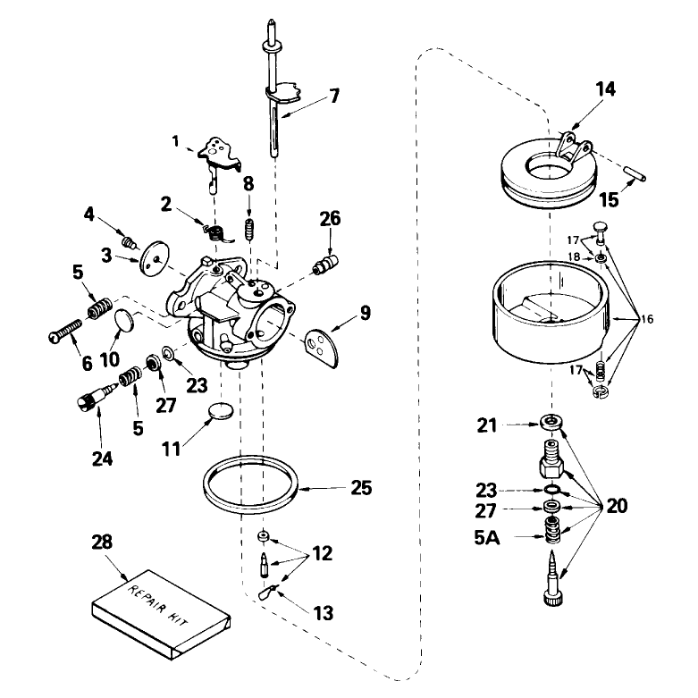 Carburetor No. 632371a