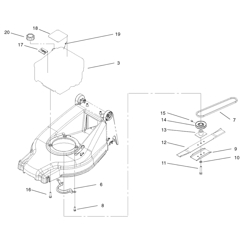 Engine and Blade Assembly