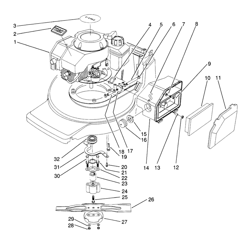 Engine Assembly Model No 20916b