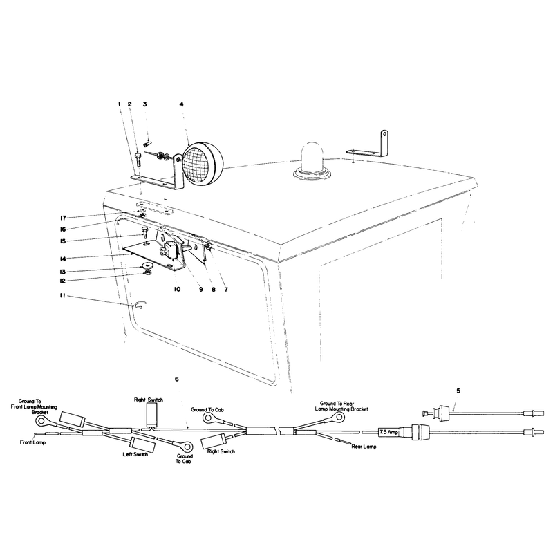 Cab Light Kit Model No 30501