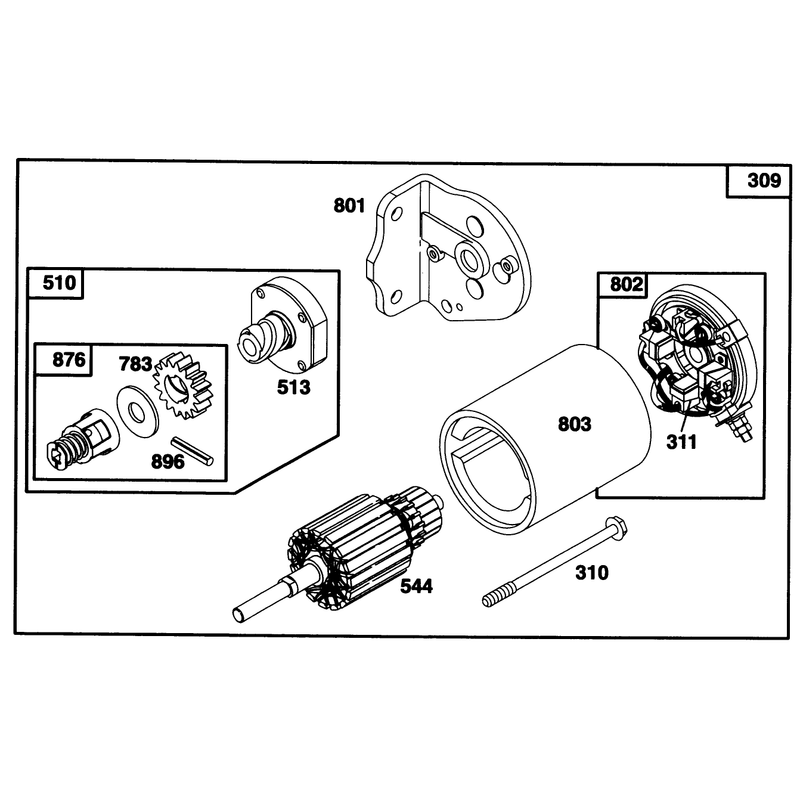 Engine Briggs and Stratton Model 28b707-0126-01