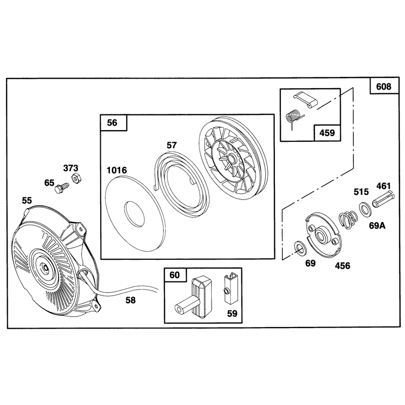 Engine Briggs and Strattonmodel 135202-0263-01
