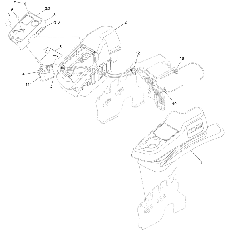 Fender, Console and Control Assembly