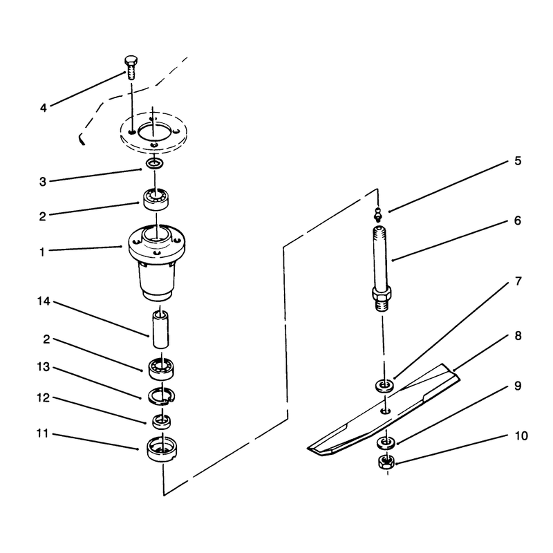 Spindle & Blade Assembly