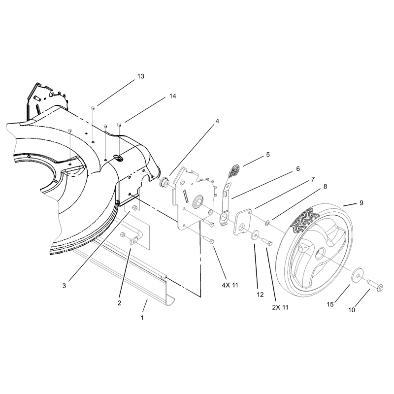 High Wheel Rear Axle Assembly