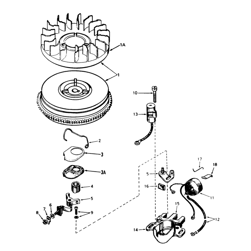 Magneto No. 610944a (5 H.p. Snowthrower Model No. 38040)