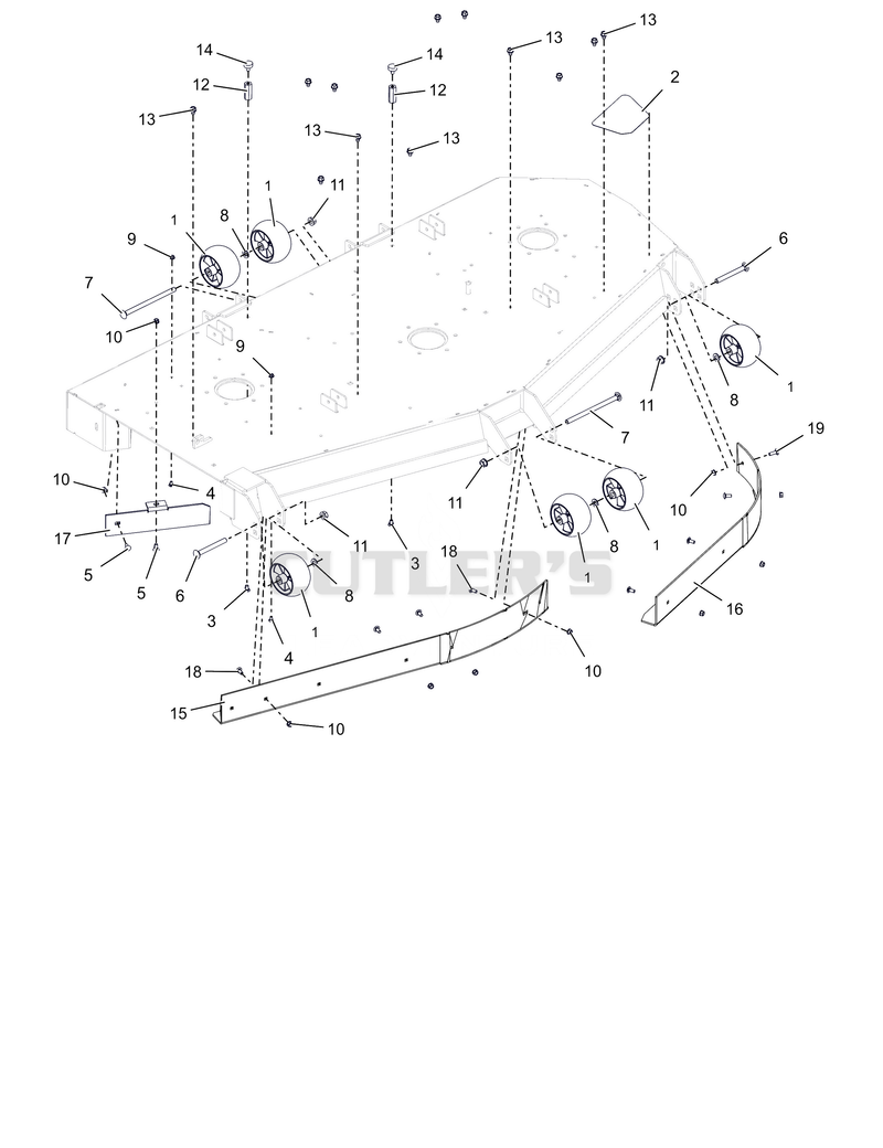 Anti-Scalp Wheels, Baffles, and Deck Stops – 72""