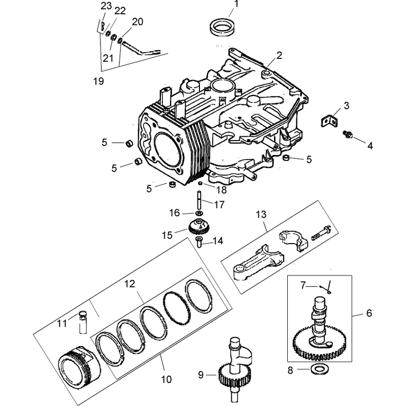 Crankcase Assembly  Kohler Cv492s-27525