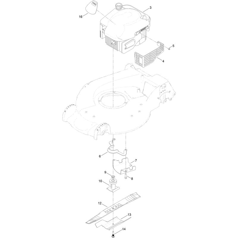 Engine and Blade Assembly