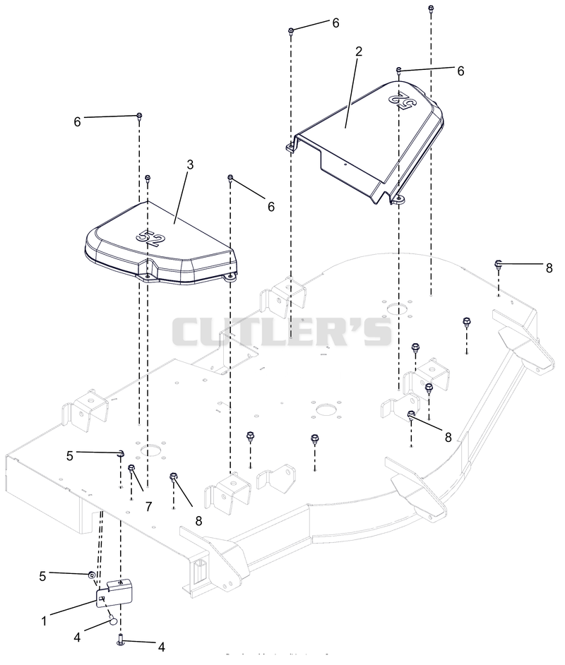 Belt Covers And Baffle - 52"