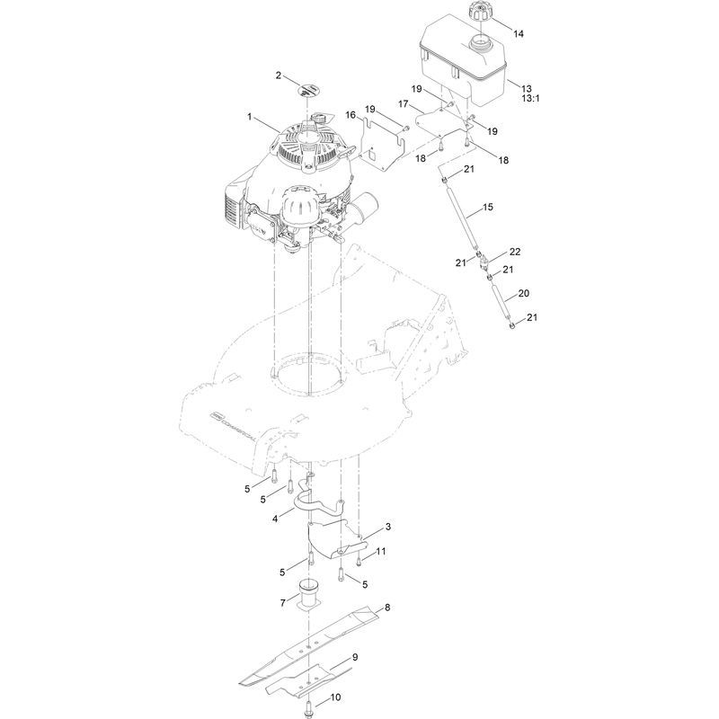 Engine and Blade Assembly