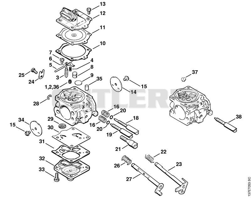 Carburetor WJ-65, WJ-67, WJ-76