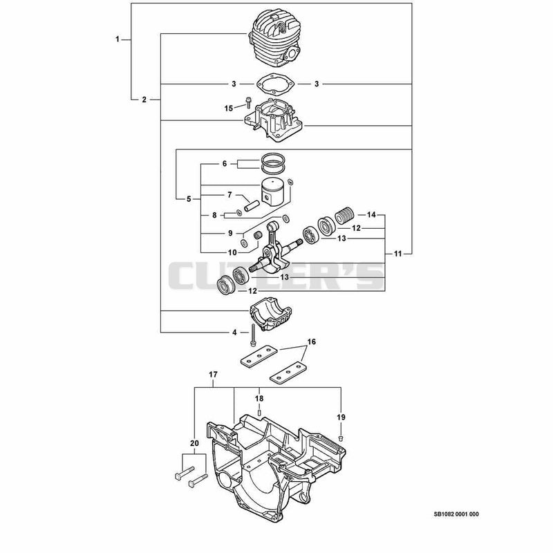 Engine, Short Block -- SB1082, Engine Cover