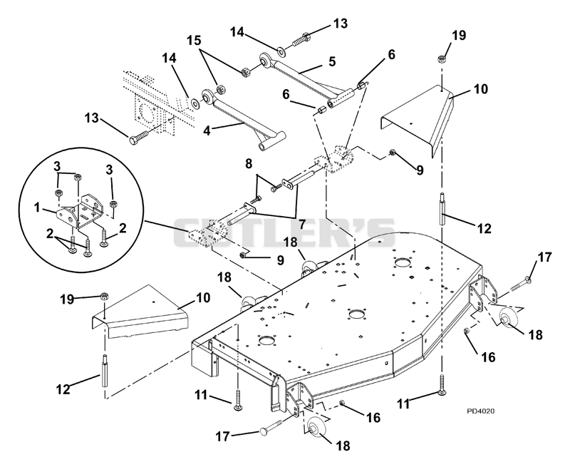 Mounting Arms, Belt Guards And Rollers