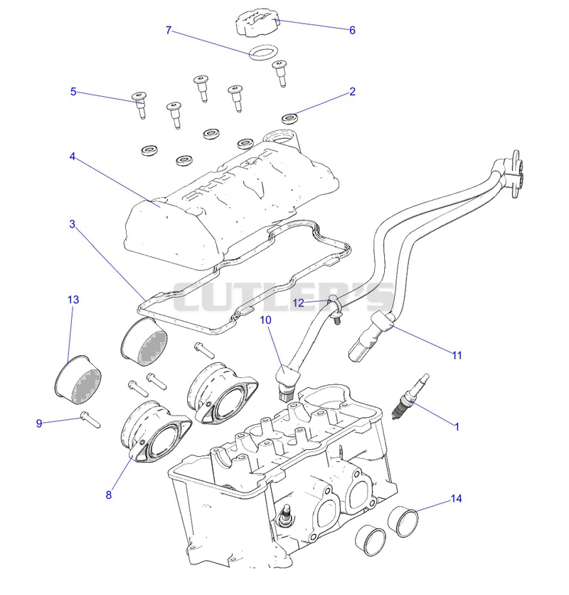 Engine, Throttle Body and Valve Cover
