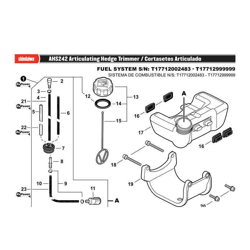 FUEL SYSTEM S/N: T17712002483 - T17712999999