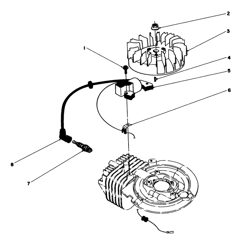 Flywheel and Magneto Assembly