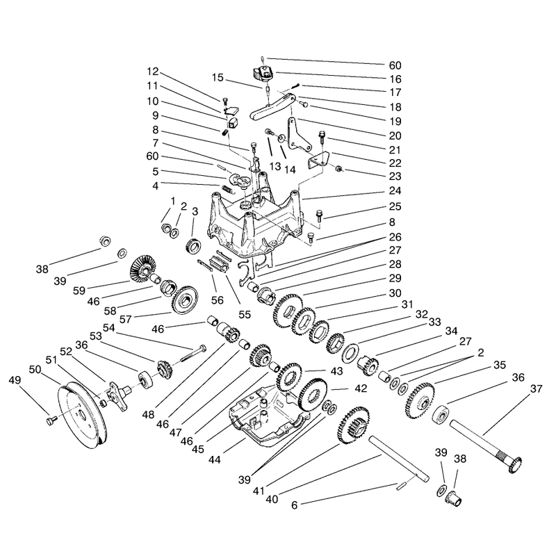 TRANSMISSION ASSEMBLY NO. 66-8030