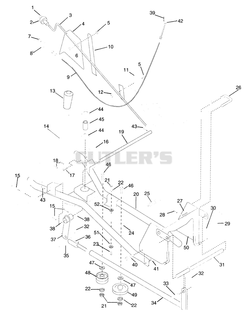 Sno-Thro Carriage & Frame (Model 836004)