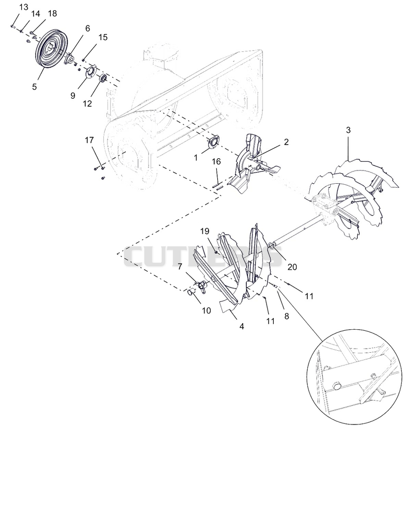 Auger And Impeller - 32"