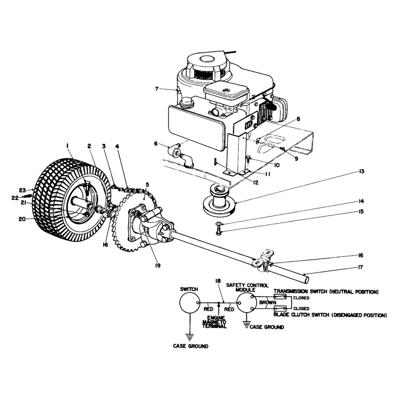 Engine And Differential Assembly