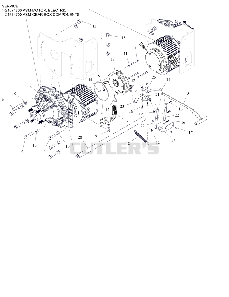 Wheel Motors And Brake Release