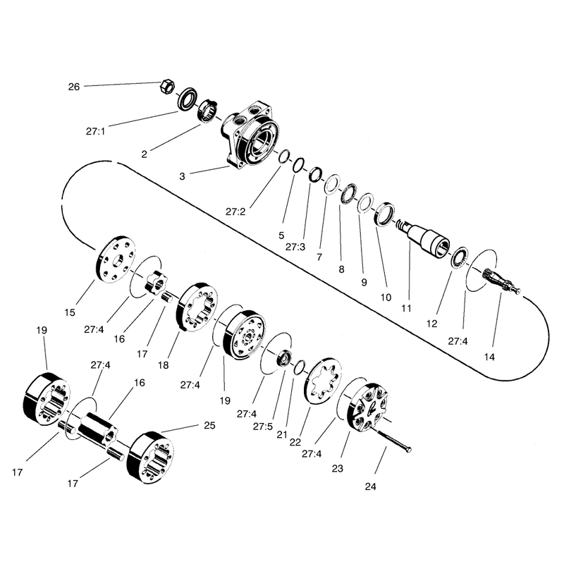 Hydraulic Motor Assembly No 82-8230