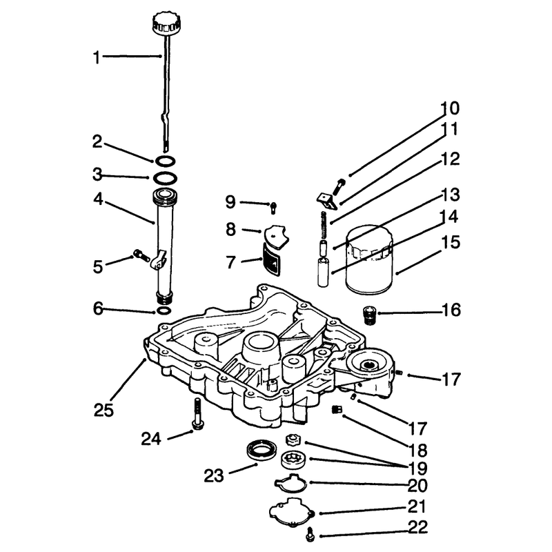 Oil Panlubrication Engine Kohler Model No Cv14 S 1429
