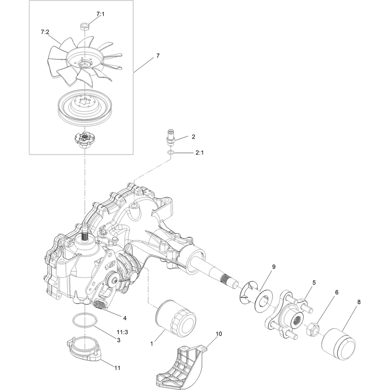 LH Transaxle Assembly No. 135-0140
