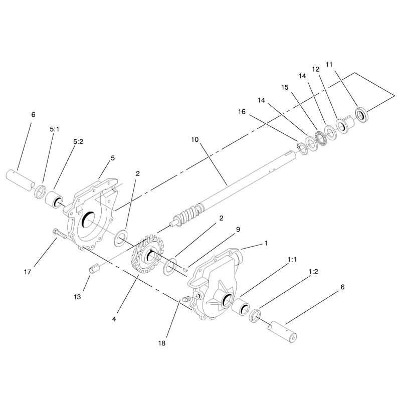 Auger Gearcase Assembly No. 74-1560
