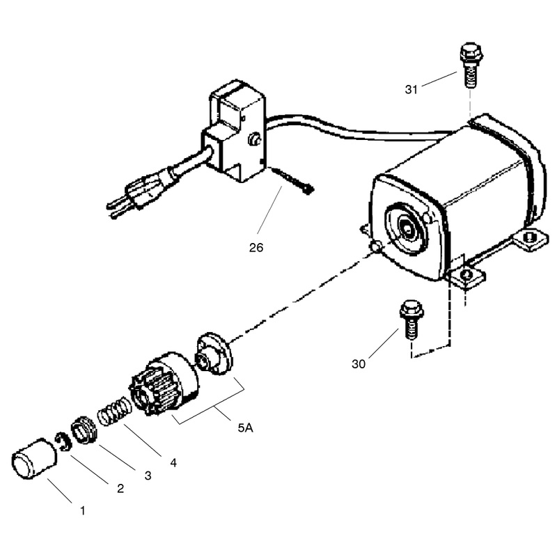 Electric Starter (220 Volt) Part No. 37102