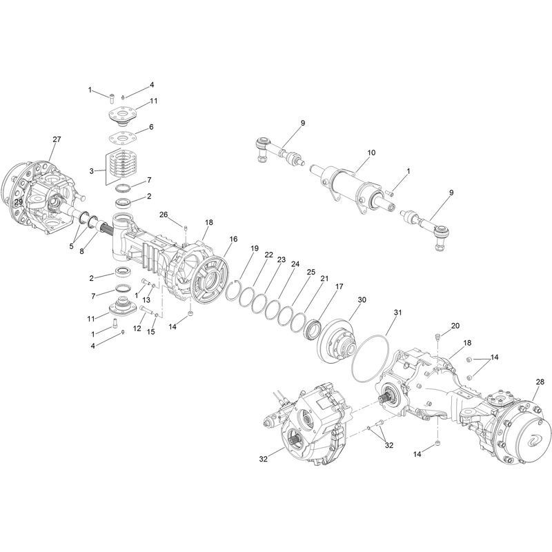 Rear Axle Assembly No. AU124920