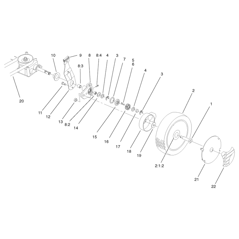 Gearcase and Wheel Assembly