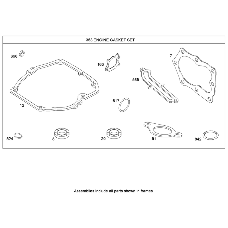 Engine Gasket Set Briggs and Stratton 126T02-0220-B1