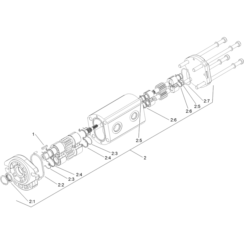 Hydraulic Gear Pump Assembly No 106-7650