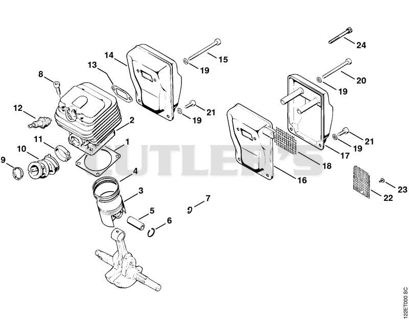 Cylinder, Muffler