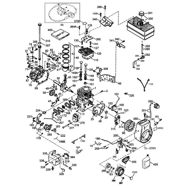 Engine Tecumseh Hmsk80-155645v (continued)