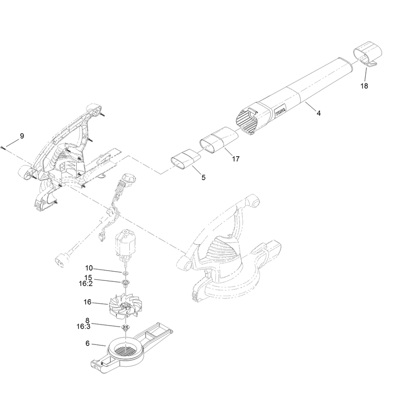 Impeller and Tube Assembly