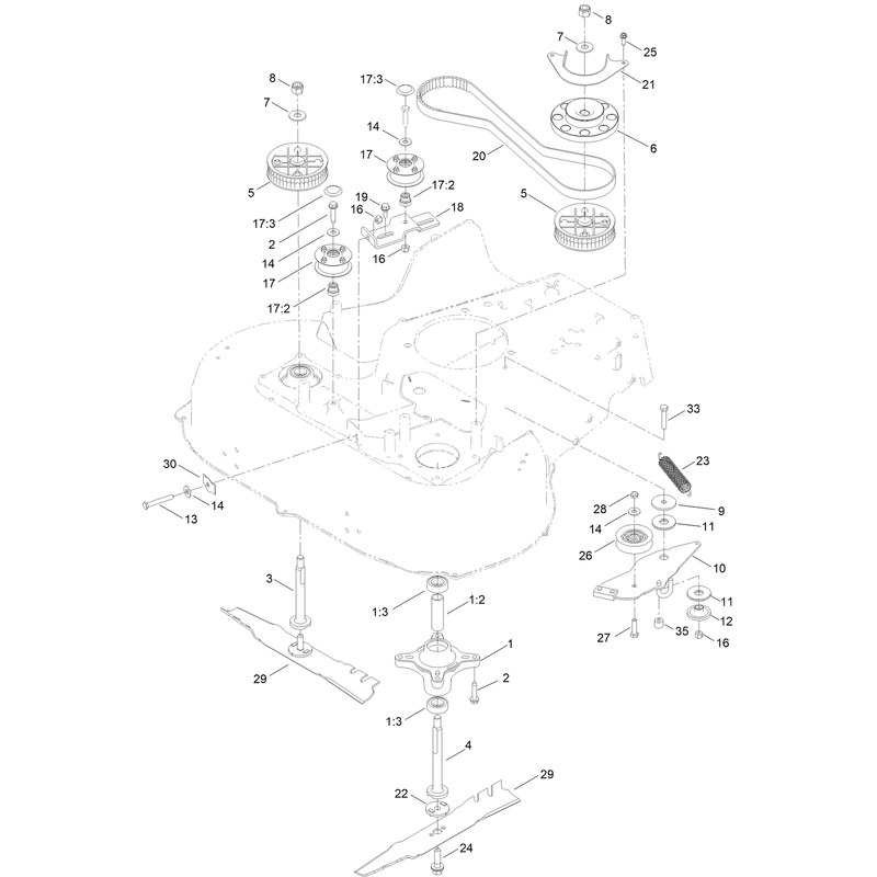 Spindle and Belt Assembly