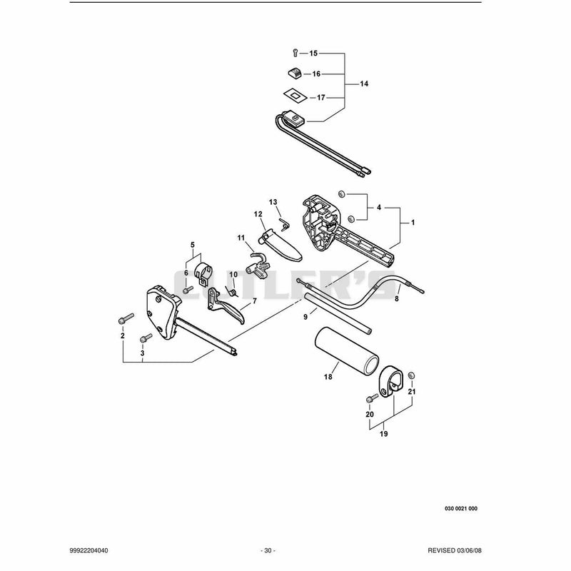 Control Handle,Throttle Cable, Ignition Switch