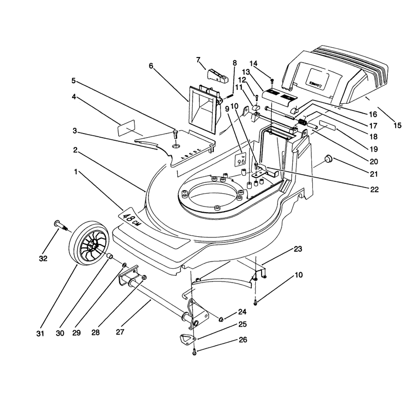 Housing Assembly Model No 20916b