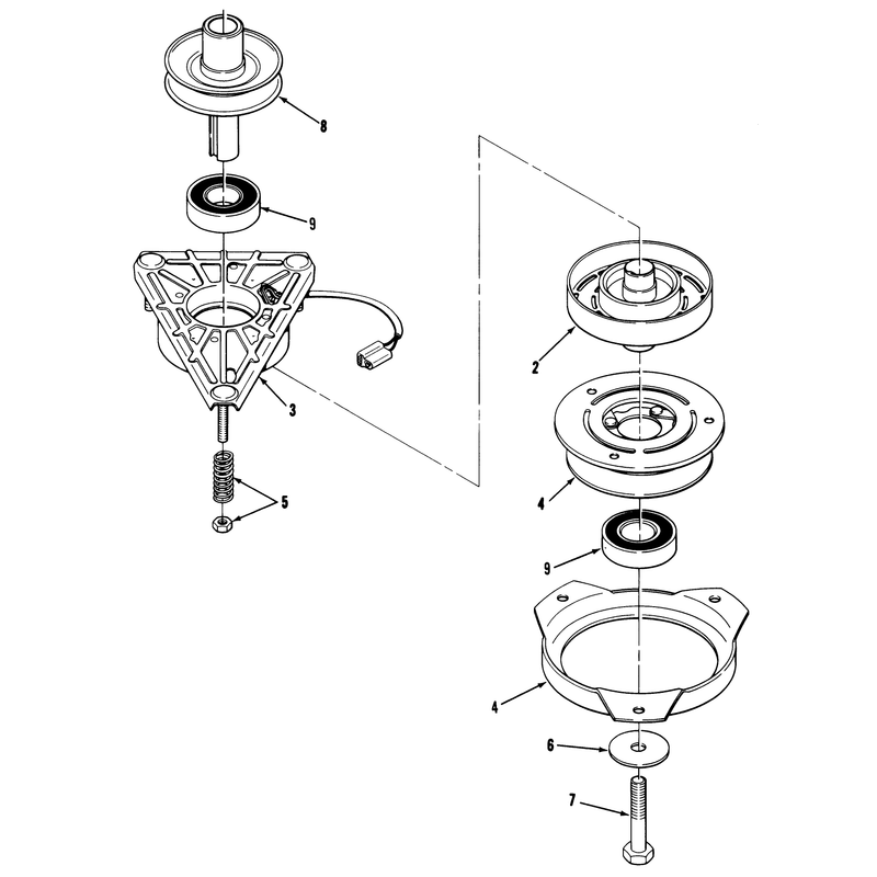 Engine Pulley & Pto Clutch Assembly