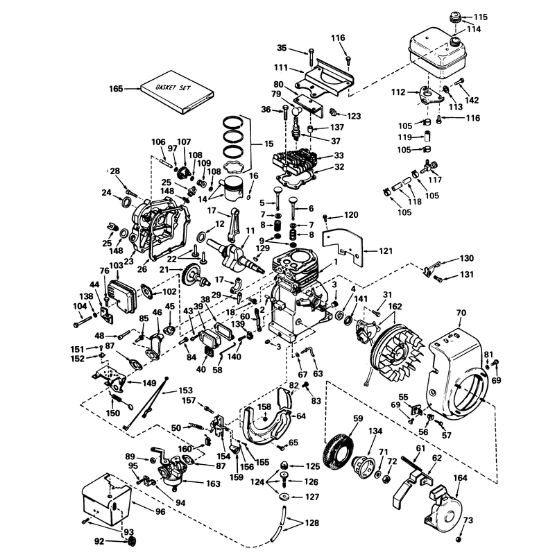 Engine Tecumseh Model Hs40-55513e