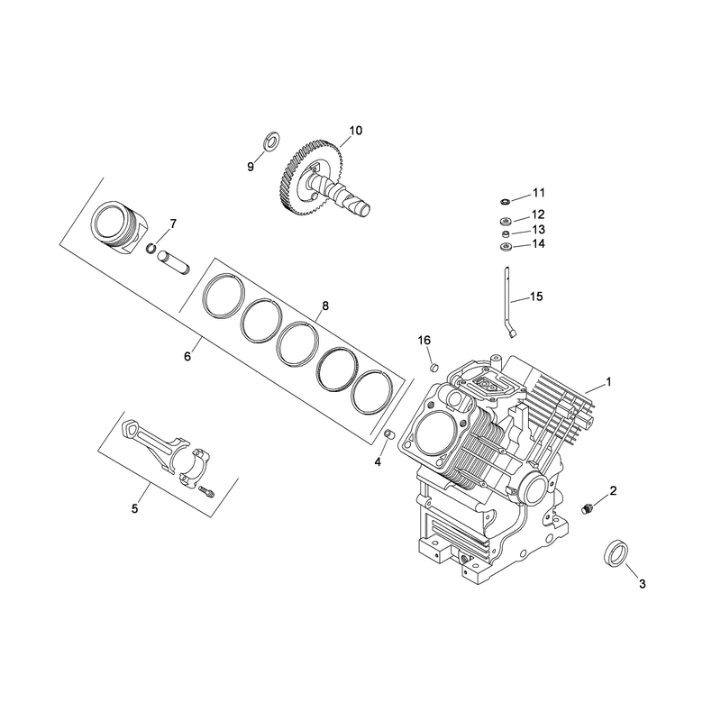 Crankcase Assembly Kohler CH20S-64763