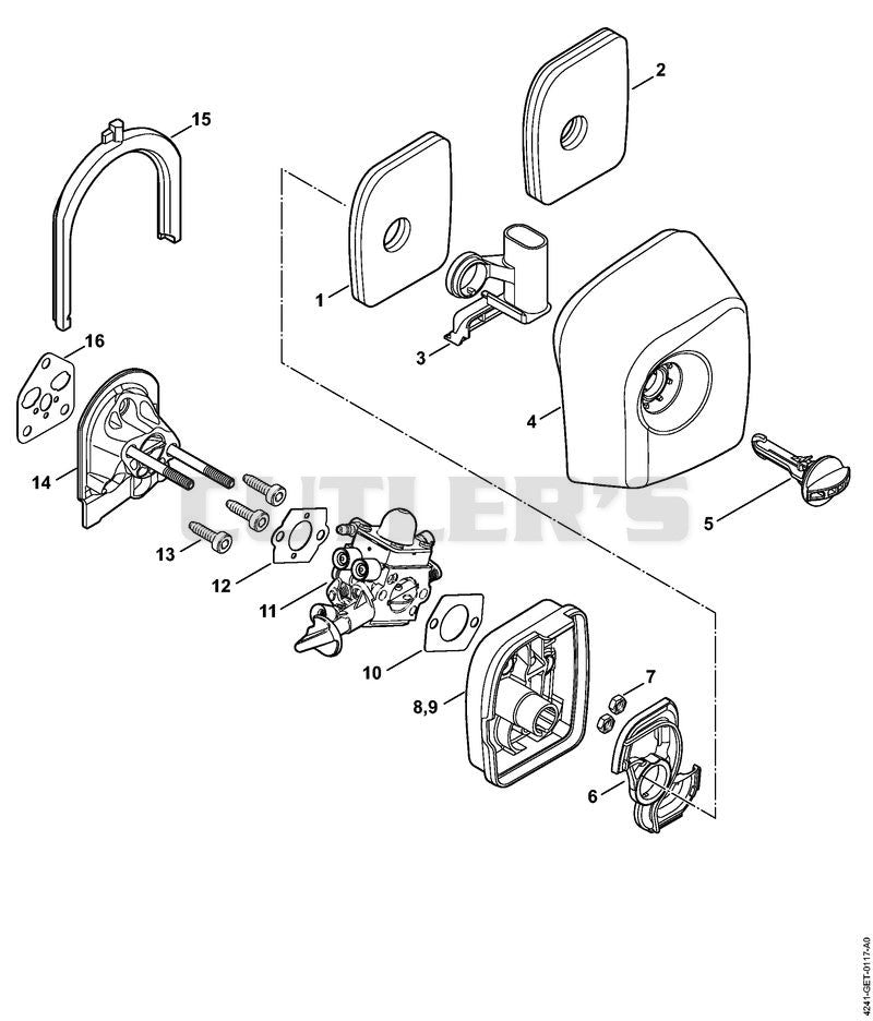 Air filter, Spacer flange