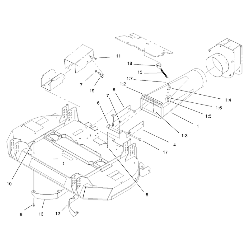 Plenum and Discharge Bracket Assembly