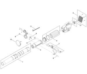 Revolution 60V Backpack Blower Cannon Tool Assembly