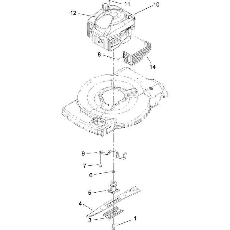 Engine and Blade Assembly