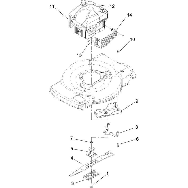 Engine and Blade Assembly